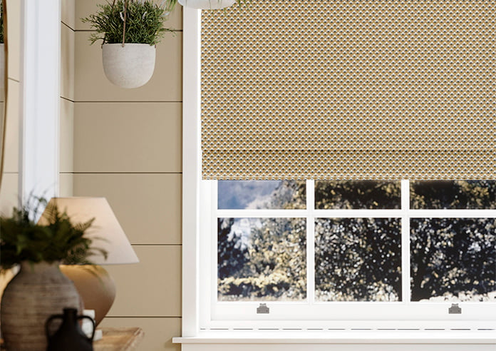 Ted Baker Palm Geo, Gold - Twist&Fit Roman Blind - Image 5